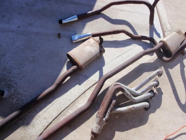 the old exhaust was worn