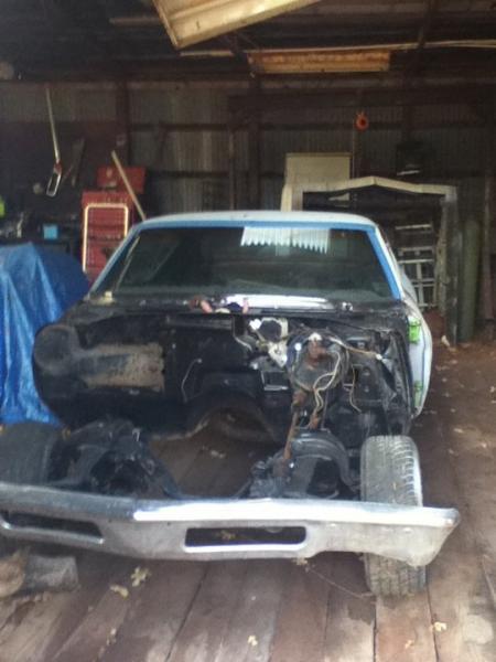 the front end, replacing the bumper