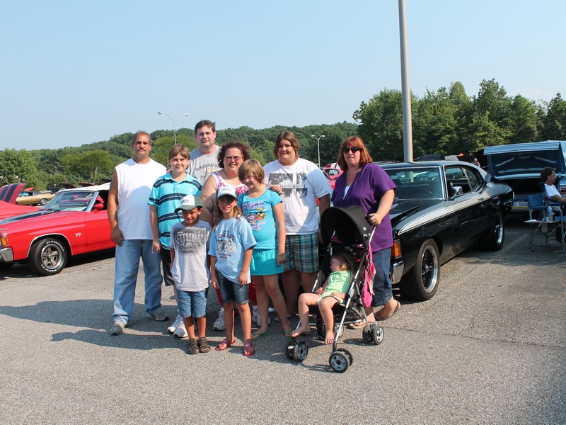 The family in front of my car.
