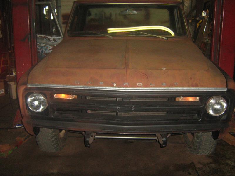 used 69 marker lites and moved them to the top of the grille