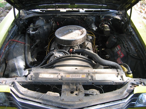 Before Resto Dec 2004.  That is the old 350/TH350 combo complete with squirrel crap.